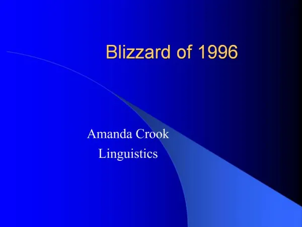 Blizzard of 1996