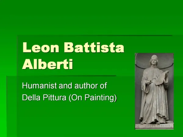Leon Battista Alberti