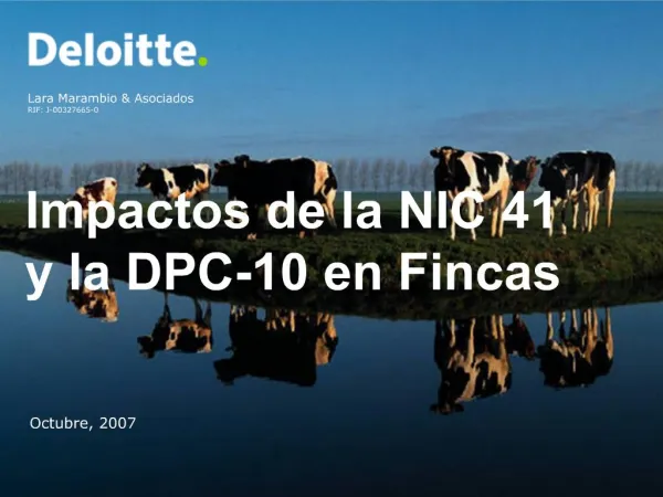 Impactos de la NIC 41 y la DPC-10 en Fincas