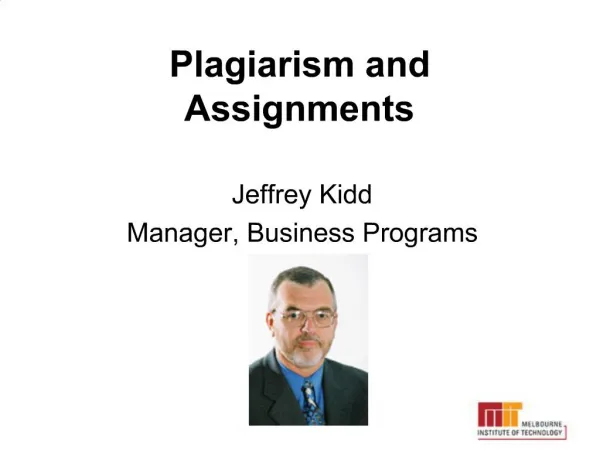 Plagiarism and Assignments