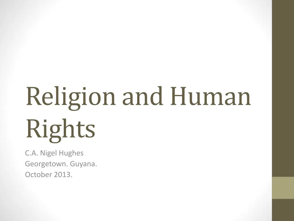 religion and human rights