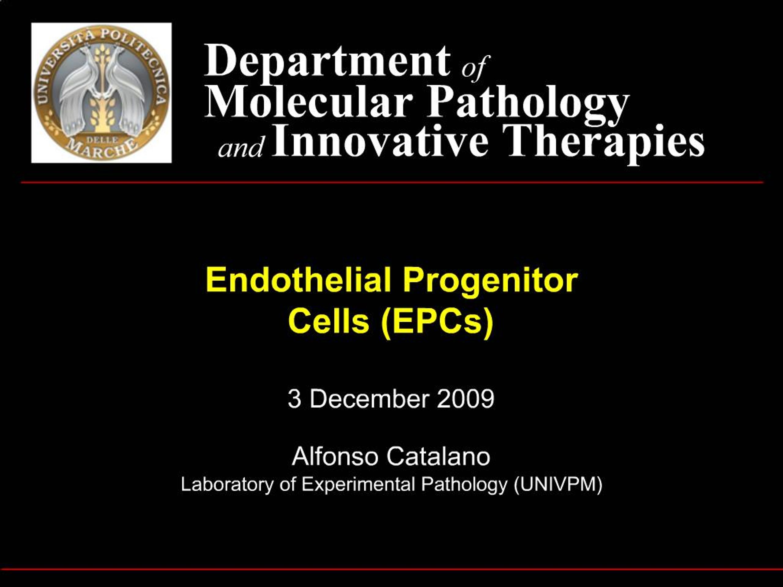 PPT - Endothelial Progenitor Cells EPCs PowerPoint Presentation, free ...