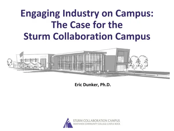 Engaging Industry on Campus: The Case for the Sturm Collaboration Campus