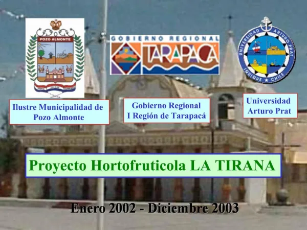 Proyecto Hortofruticola LA TIRANA