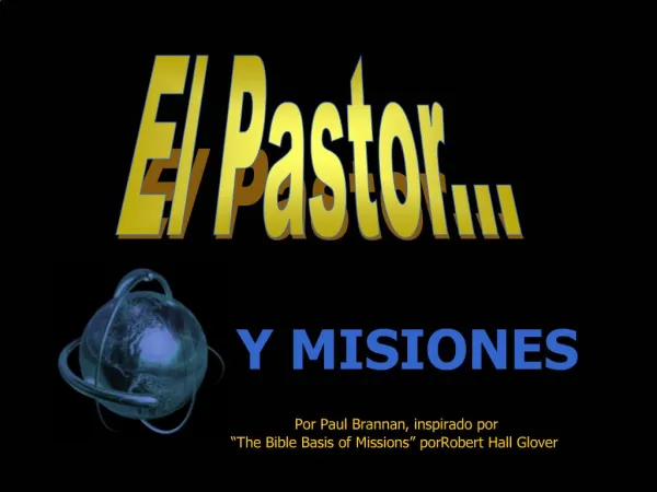 El Pastor...