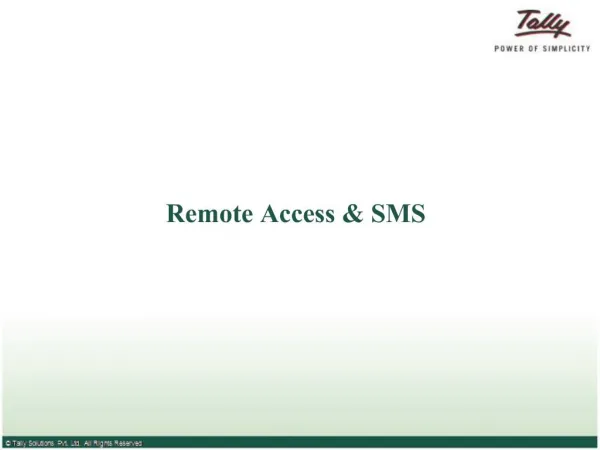 Remote Access SMS