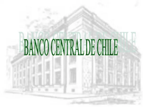 BANCO CENTRAL DE CHILE