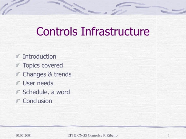 Controls Infrastructure