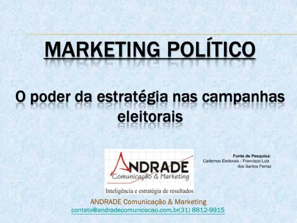 Marketing Pol tico O poder da estrat gia nas campanhas eleitorais