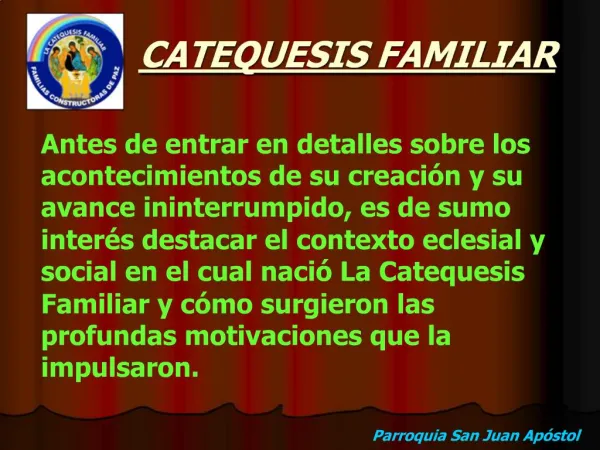 CATEQUESIS FAMILIAR