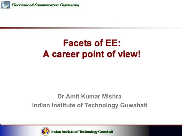 Facets of EE: A career point of view