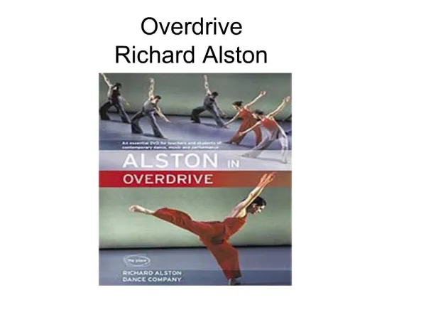 Overdrive Richard Alston