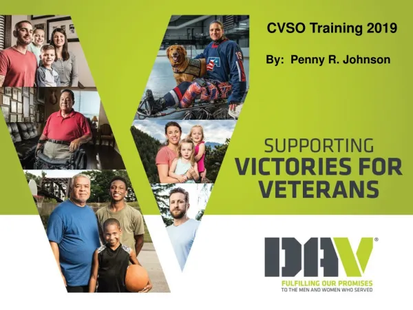 CVSO Training 2019 By: Penny R. Johnson