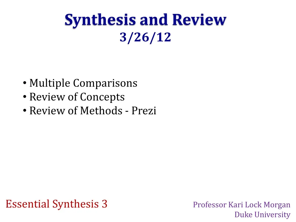 synthesis and review 3 26 12