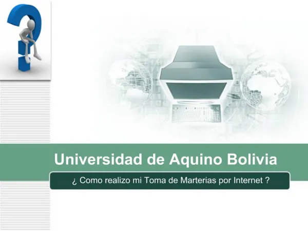 Universidad de Aquino Bolivia