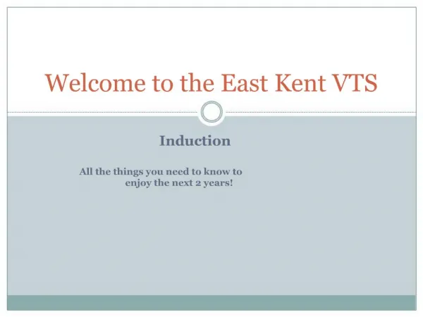 Welcome to the East Kent VTS