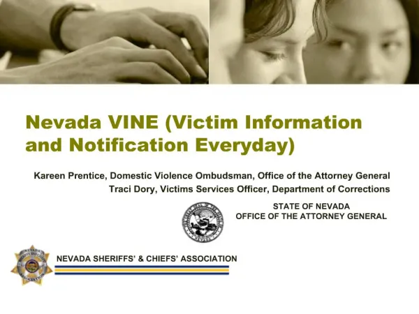 Nevada VINE Victim Information and Notification Everyday
