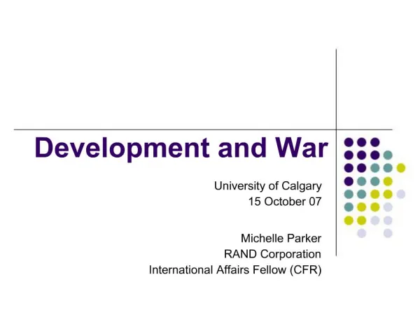 Development and War