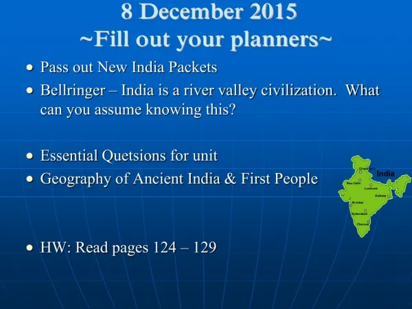 8 December 2015 ~Fill out your planners~