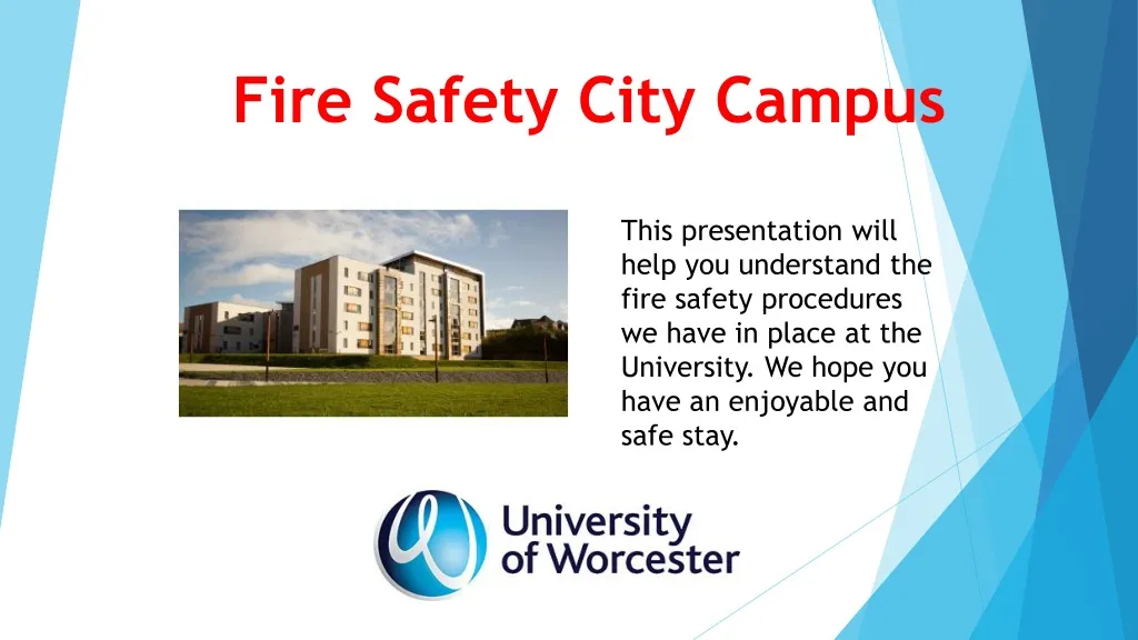 fire safety city campus