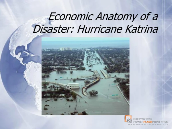 Economic Anatomy of a Disaster: Hurricane Katrina