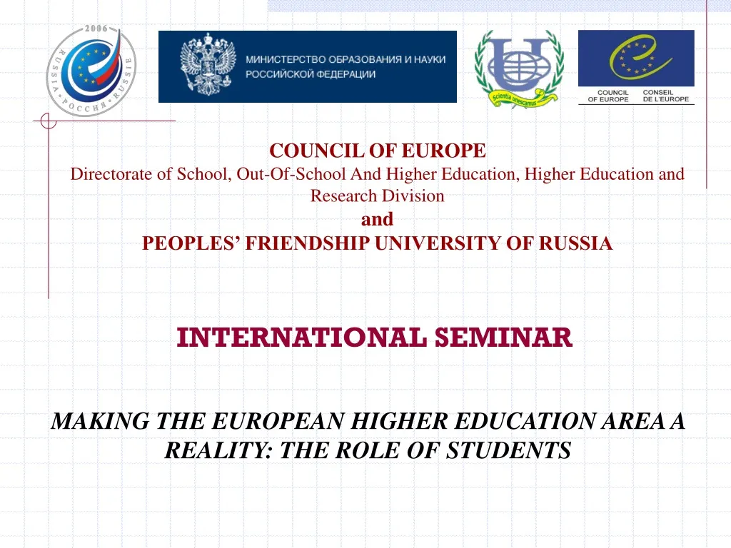 council of europe directorate of school