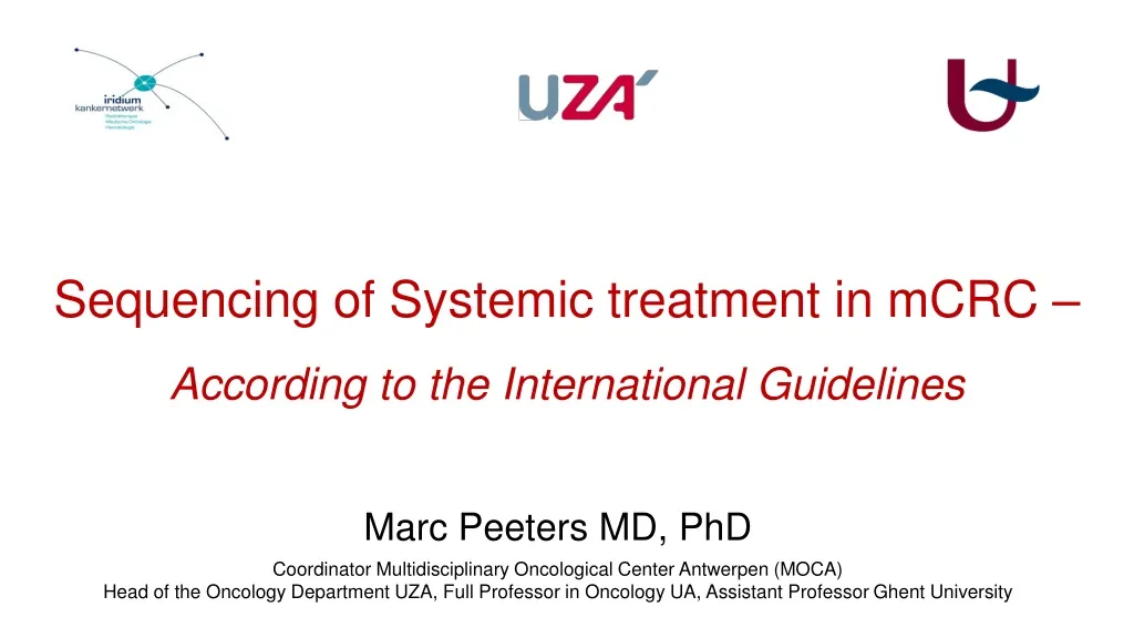 sequencing of s ystemic treatment in mcrc