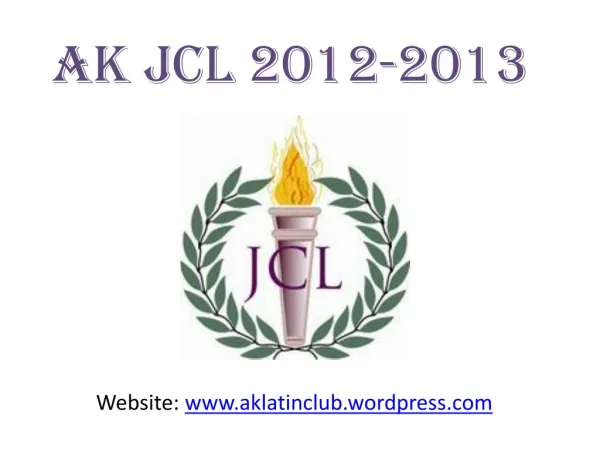 AK JCL 2012-2013