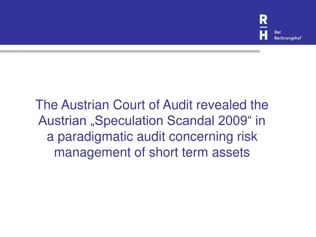 the austrian court of audit revealed the austrian