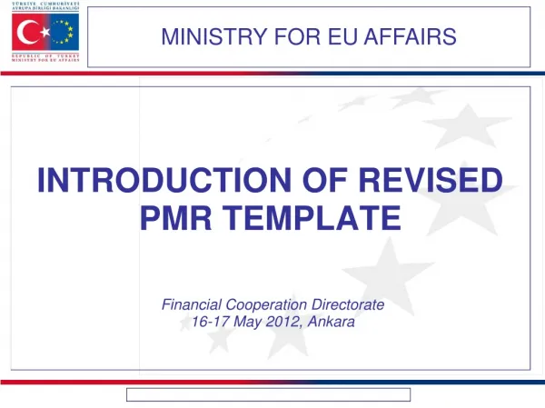INTRODUCTION OF REVISED PMR TEMPLATE