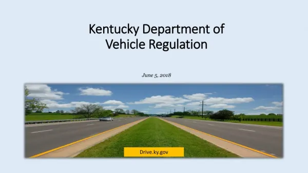 Kentucky Department of Vehicle Regulation