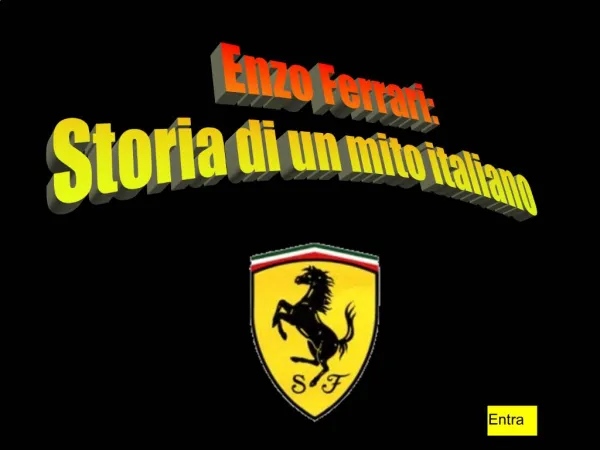 Enzo Ferrari: Storia di un mito italiano