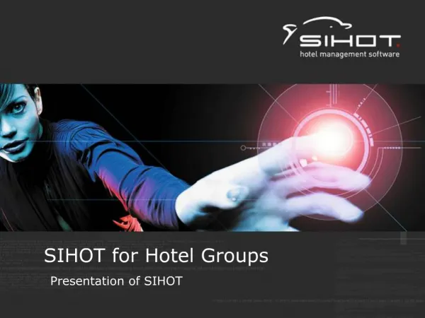 SIHOT for Hotel Groups