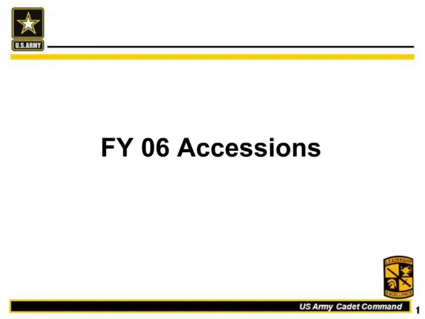 FY 06 Accessions