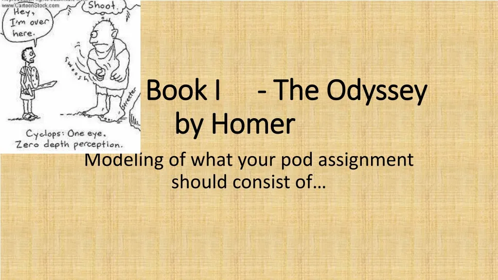 book i the odyssey by homer