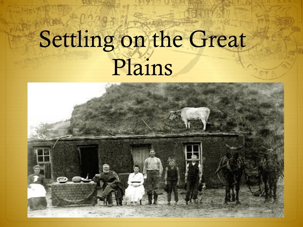 settling on the great plains
