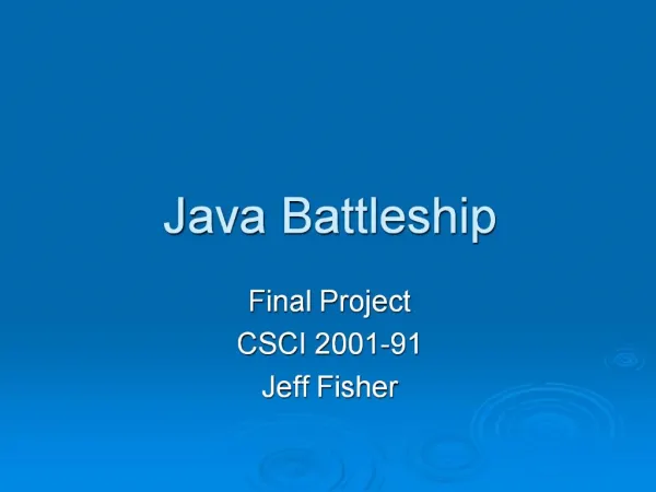Java Battleship