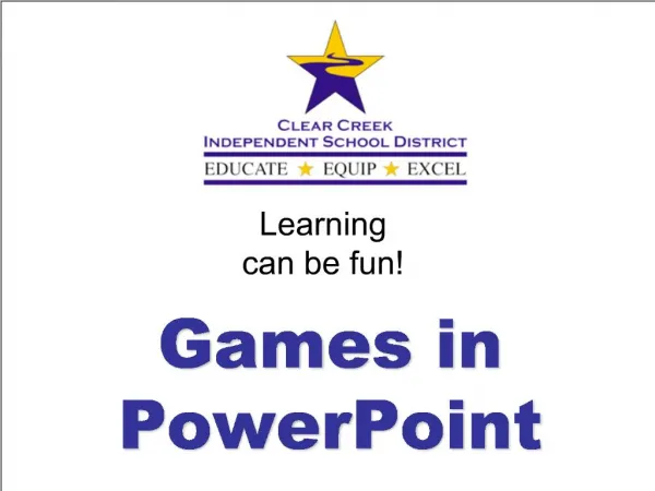 Games in PowerPoint