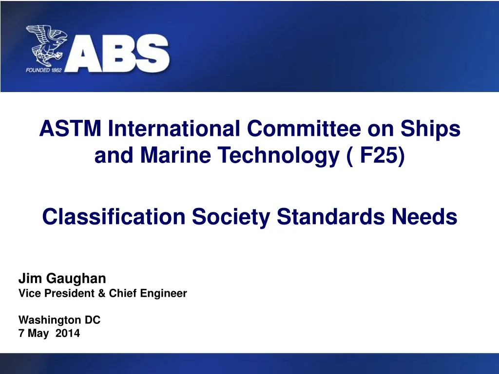 astm international committee on ships and marine