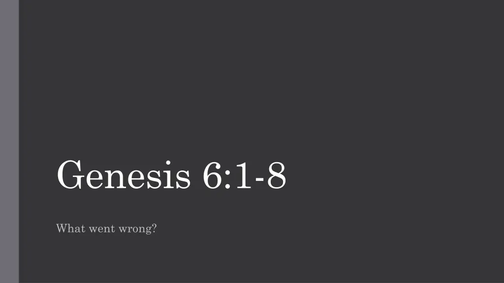 genesis 6 1 8