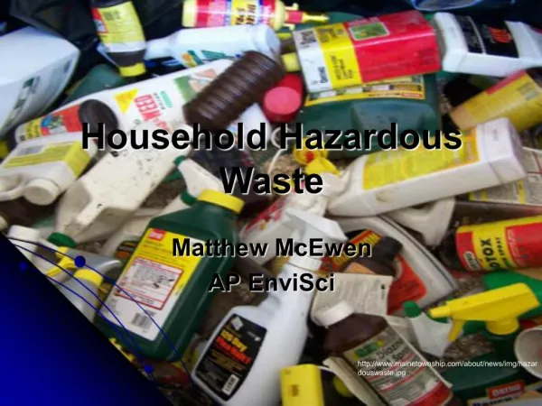 Household Hazardous Waste