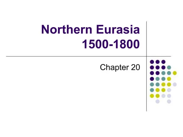 Northern Eurasia 1500-1800