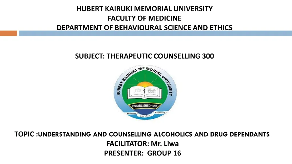 hubert kairuki memorial university faculty