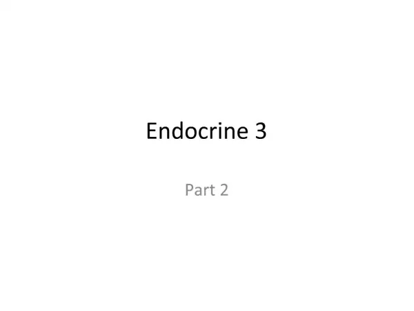 Endocrine 3