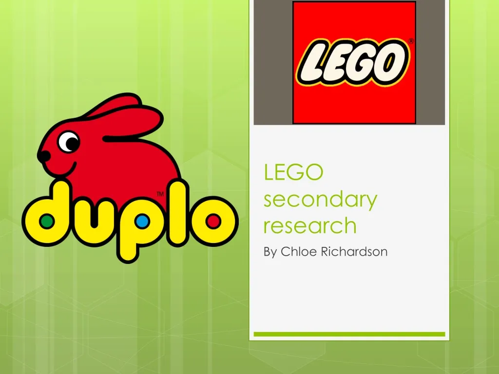 lego secondary research
