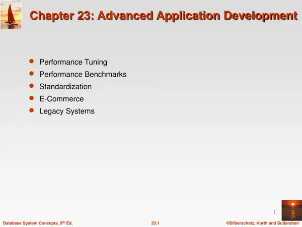 Chapter 23: Advanced Application Development