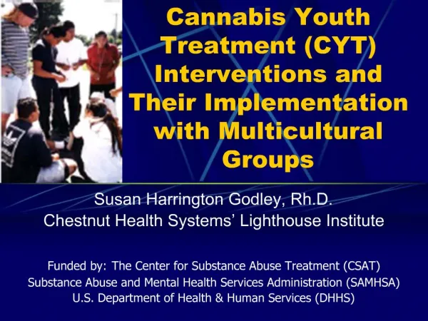 Cannabis Youth Treatment CYT Interventions and Their Implementation with Multicultural Groups