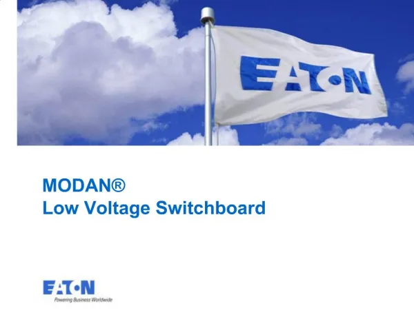 MODAN Low Voltage Switchboard