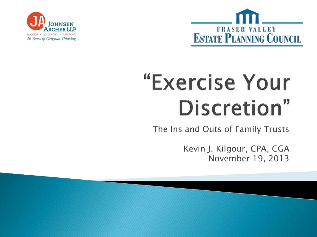 exercise your discretion