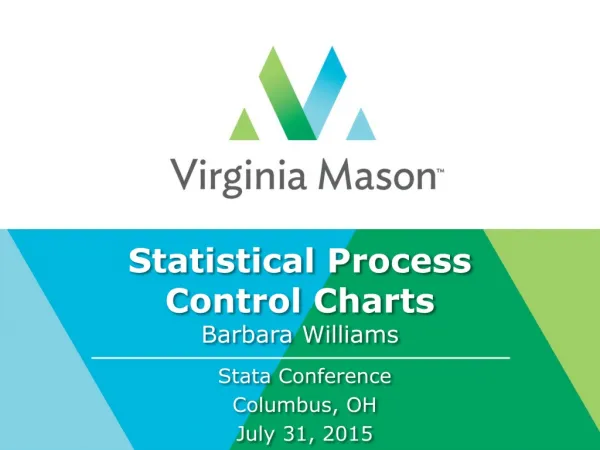 Statistical Process Control Charts Barbara Williams